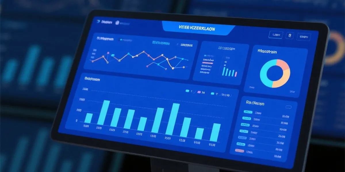 数据与直播面板示意图